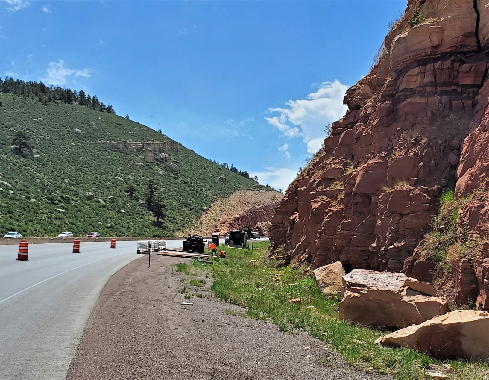 'Watch for falling rocks'
